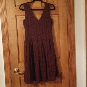 Octavia Dark Maroon Work/Office Dress